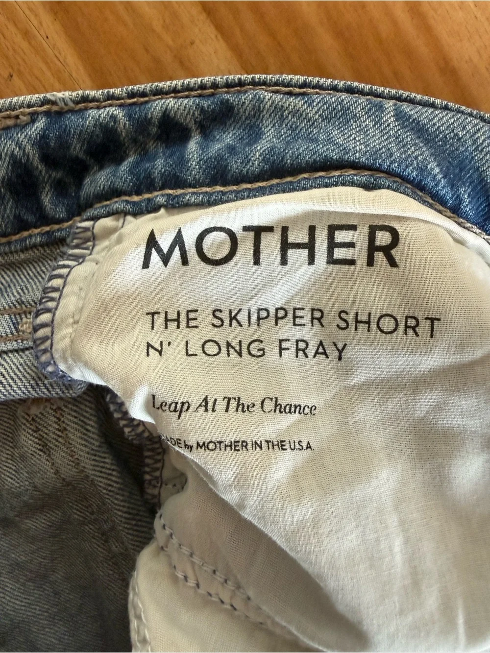 Mother The Skipper Short N’ Long Fray Shorts in Leap at the Chance - 29